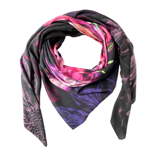 Ebony Bright Small Luxury Scarf