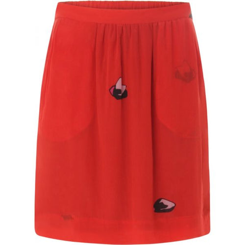 Red blot skirt