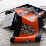 LEOPARD LOVE - Skinny Silk Scarf