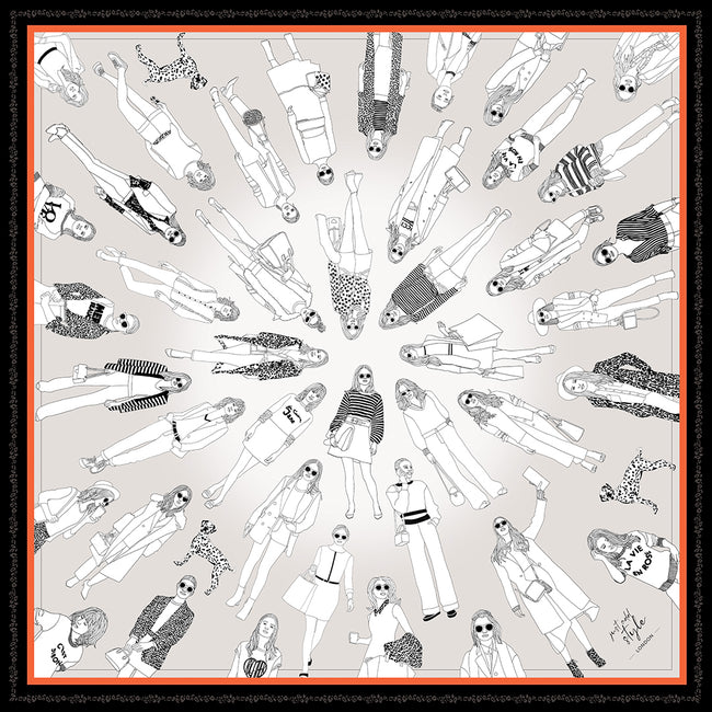 LONDON FASHION - Silk Square