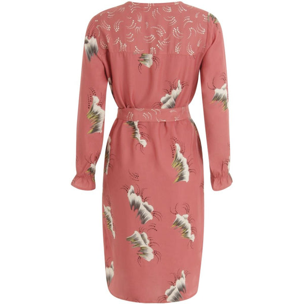 Dress in sky print w. belt