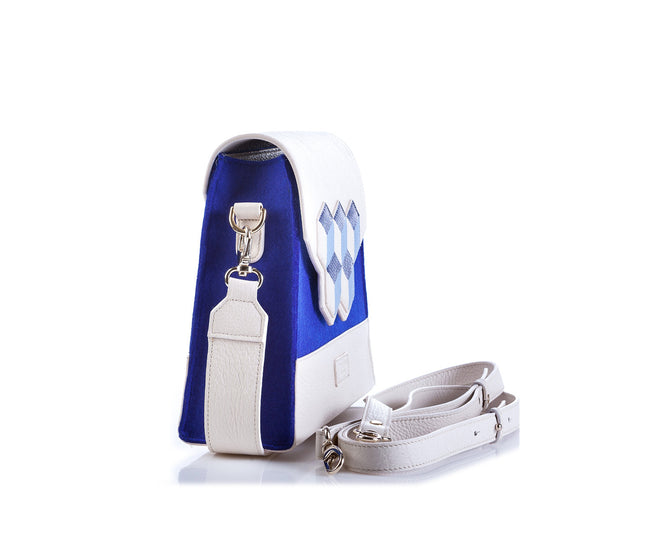 Jennifer Shoulder Bag - Blue Cubic