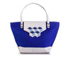 Lorraine tote bag - Blue Cubic