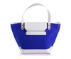Lorraine tote bag - Blue Cubic