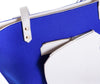 Lorraine tote bag - Blue Cubic
