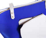 Lorraine tote bag - Blue Cubic